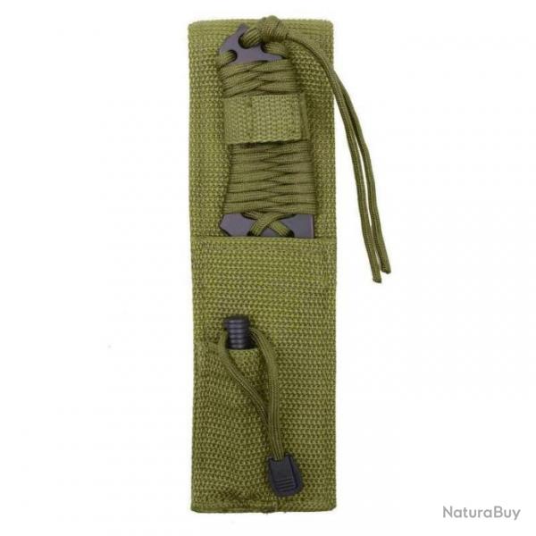 Couteau  lame fixe Paracorde Survival Rothco - Vert olive