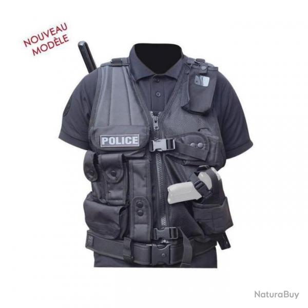 Gilet d'intervention Force Intervention T Patrol Equipement - Noir - Gaucher