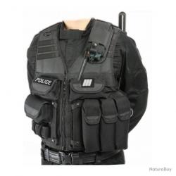 Gilet d'intervention Police Modulable GK Pro - Noir