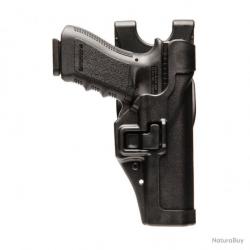 Holster rigide Serpa Level 2 Blackhawk Noir Glock 21 Gaucher
