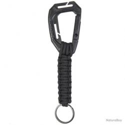 Mousqueton Paracord Mil-Tec - Noir