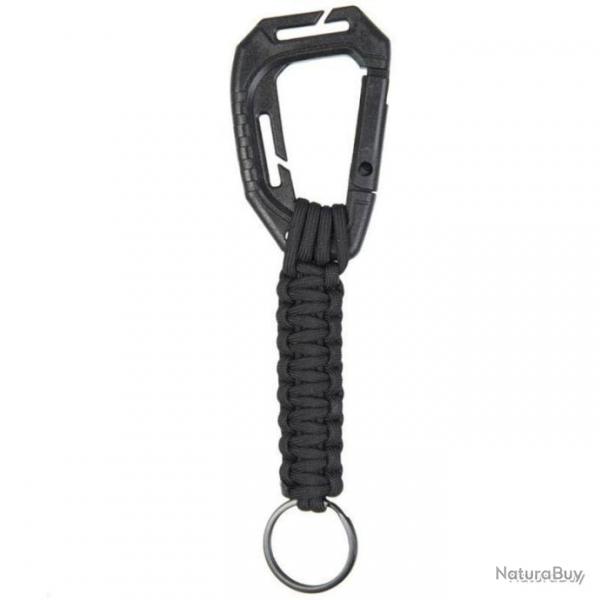 Mousqueton Paracord Mil-Tec - Noir