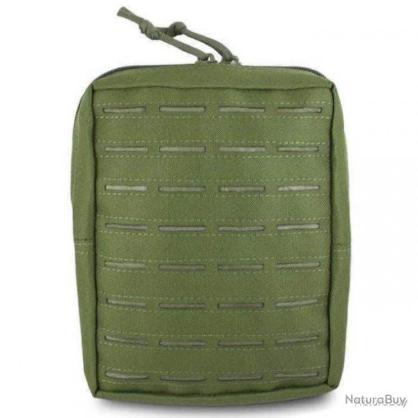 Pochette multi-usages Lazer Verticale Large Bulldog Tactical - Vert olive