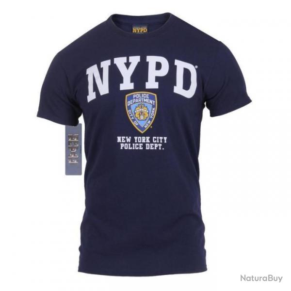 T shirt imprim Police NYPD Rothco Bleu