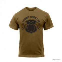 T shirt imprimé Terrorist Hunting Club Rothco Coyote