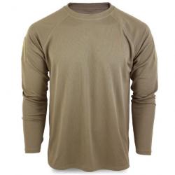 T shirt manches longues Quickdry Mil Tec Coyote