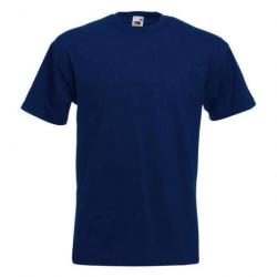 T shirt uni Super Premium Fruit Of The Loom Bleu