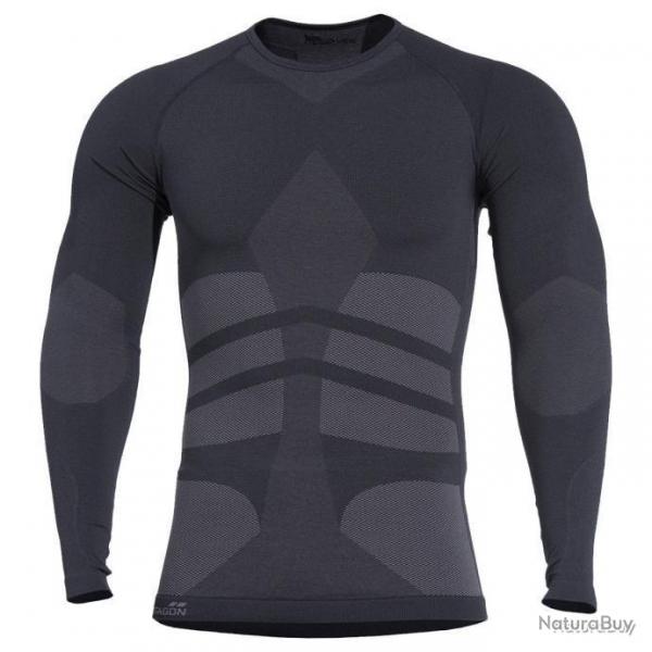 T-shirt baselayer Plexis manches longues Pentagon - Noir - XS-M