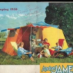 Catalogue andré jamet camping 1958 , grenoble , expédition makalu 1954-55