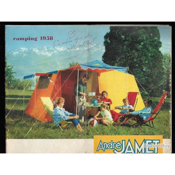 Catalogue andr jamet camping 1958 , grenoble , expdition makalu 1954-55