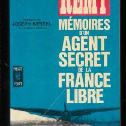 mémoires d'un agent secret de la france libre de rémy, juin 1942-novembre 1943