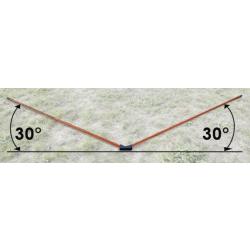 ANGLE DE TIR TELESCOPIQUE ORANGE