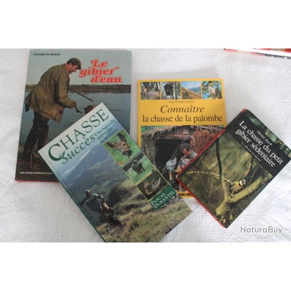 Lot 4 livres chasse