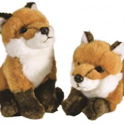 PELUCHE COUPLE RENARDS 28 CM