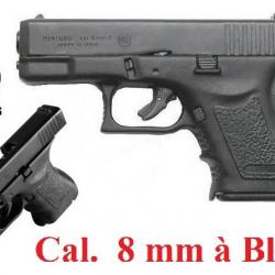 Pistolet  Mini GAP  8 mm, réplique du mini Glock