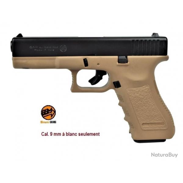 Pistolet Gap Bicolor Sable 9 mm Pak , rplique du Glock 17