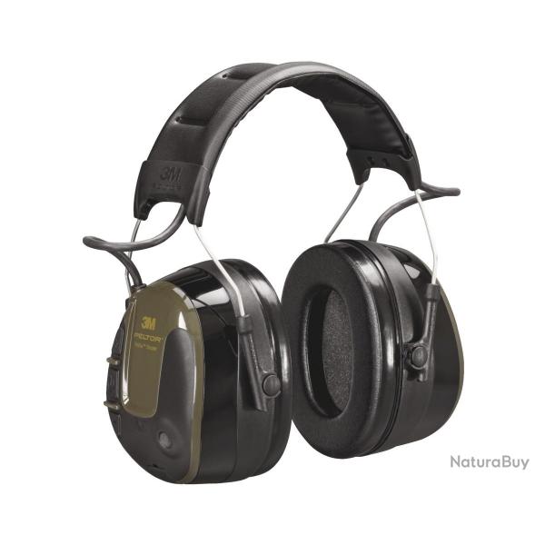 CASQUE LECTRONIQUE PELTOR PROTAC SHOOTER NOIR/KAKI