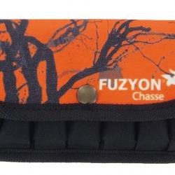 Pochette ceinture pour 7 cartouches | Camo Orange fluo | Fuzyon Chasse