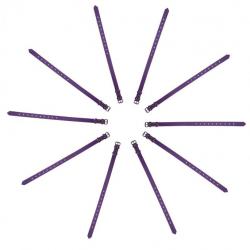 Pack éco 10 colliers PVC souple violet
