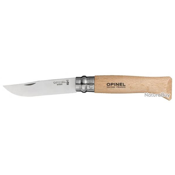 OPINEL TRADITION INOX N 6 MANCHE HTRE LAME 7CM EN BLISTER