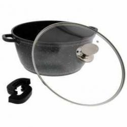 PRADEL EXCELLENCE THIERS FAITOUT FAÇON PIERRE Ø 32 CM AVEC COUVERCLE EN VERRE