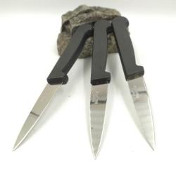 PRADEL EXCELLENCE THIERS LOT DE 3 COUTEAUX OFFICE LAME 7.5 cm MANCHE POLYPRO FABRICATION FRACAISE