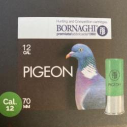 1 CARTON DE 250 CARTOUCHES  Bornaghi T4 Pigeon 36g plombs n°4 ou n° 5