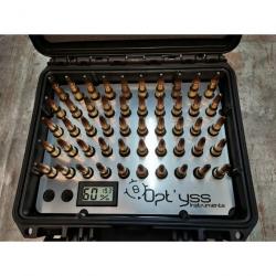 valise munitions Opt'yss instruments mallette magnum x52 culot 13.6mm