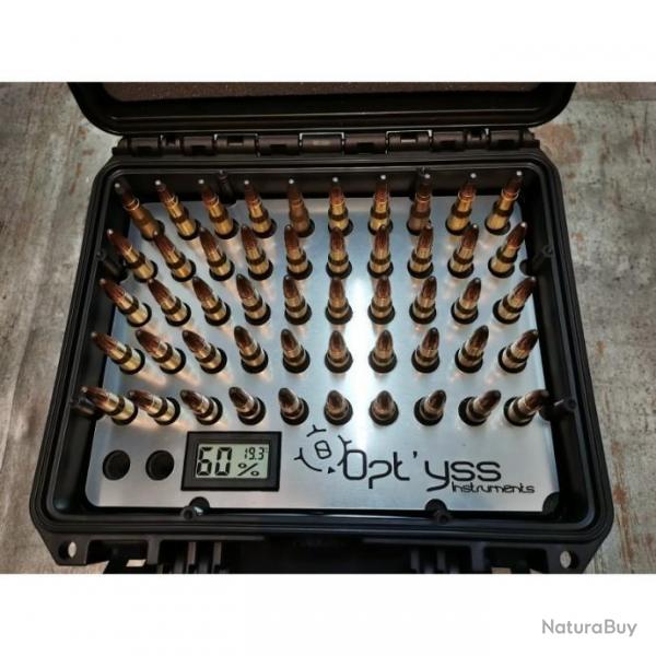 valise munitions Opt'yss instruments mallette magnum x52 culot 13.6mm