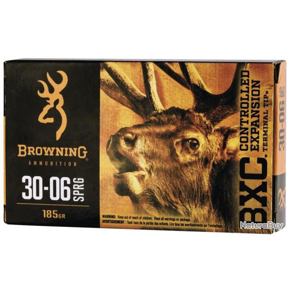 Cartouche Browning BXC cal.30-06 185GR 11,99G boite de 20