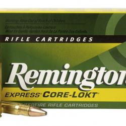 Cartouche Remington Core Lokt PSP cal.243 WIN 100GR 6,5 G boite de 20