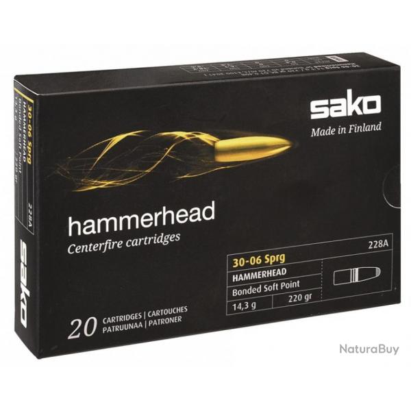 HAMMERHEAD - SAKO 30-06, 11.7 g, Boite de 20