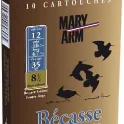 BTE 10 CART. MARY ARM BÉCASSE DISPERSANTE CAL. 12 / 67 MM N° 8,5 35G GRASSE + DISPERSANTE