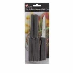 PRADEL EXCELLENCE THIERS LOT 6 COUTEAUX COTES A L'OS MICRODENTES MANCHE POLYPRO 1