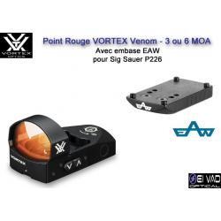 Point Rouge VORTEX Venom - 3 MOA - avec embase EAW Sig sauer P226 - P330