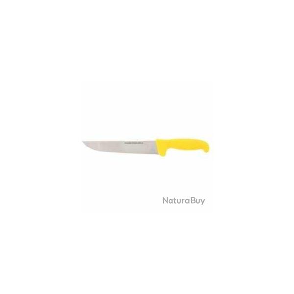 PRADEL EXCELLENCE THIERS COUTEAU CUISINE BOUCHER 21 cm MANCHE JAUNE SOUS BLISTER