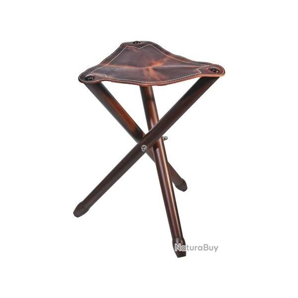 TRPIED HAUTEUR 65CM ASSISE CUIR 38CM PIEDS BOIS