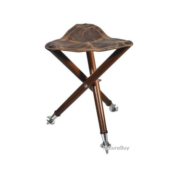 TRPIED HAUTEUR 65CM ASSISE CUIR 38CM PIEDS MTAL