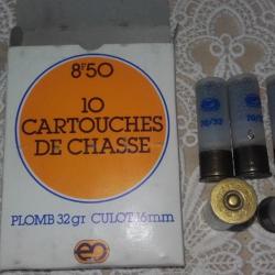 10 CARTOUCHES DE COLLECTION DOUILLE PLASTIQUE (EUROMARCHE)