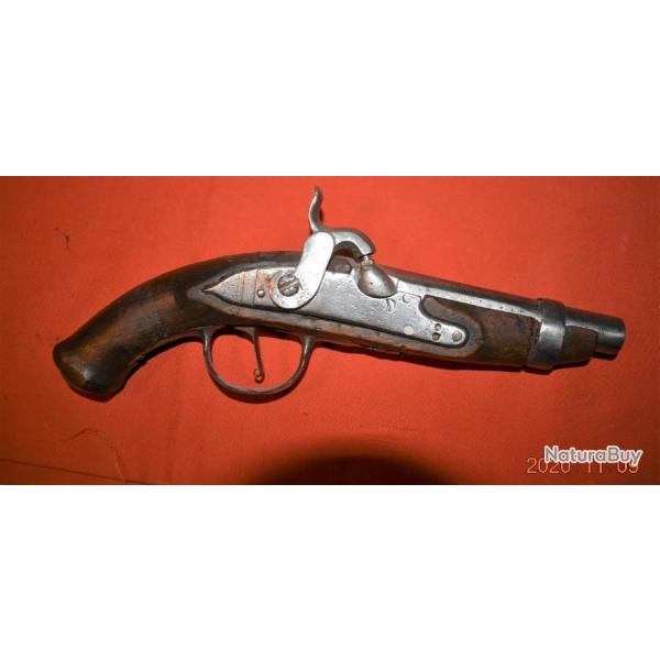 Pilstolet  silex 18me transformer en percussion. (Envois par Happy post 11)