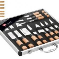 PRADEL EXCELLENCE THIERS VALISE 5 COUTEAUX / 6 STEAKS MANCHE BAMBOU