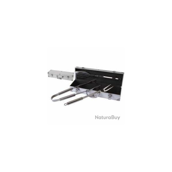 PRADEL EXCELLENCE THIERS VALISE METAL BARBECUE 1 SPATULE + 1 FOURCHETTE 1