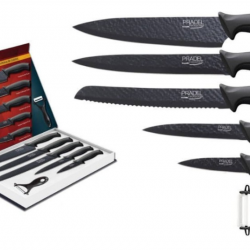 Coffret couteaux PRADEL couteau de cuisine table - Acier noir 12
