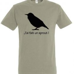 Tee Shirt manches courtes SPROUT vert gris