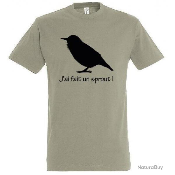 Tee Shirt manches courtes SPROUT vert gris