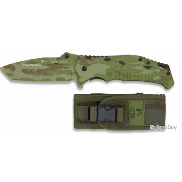 Couteau  CHINOOK-II Camo Army Lame 9.2 cm 1977607