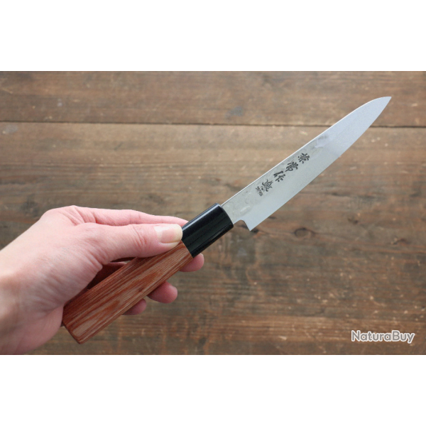 Couteau de Cuisine Kanetsune Petty Knife 120mm Lame DSR-1K6 Manche Bois Japan KC954