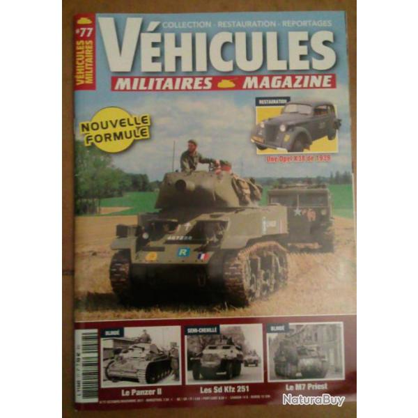 Revue VEHICULES MILITAIRES MAGAZINE N77