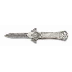 Couteau Pliant a Ouverture Rapide Manche en Aluminium Lame de 7 cm 18038-A071