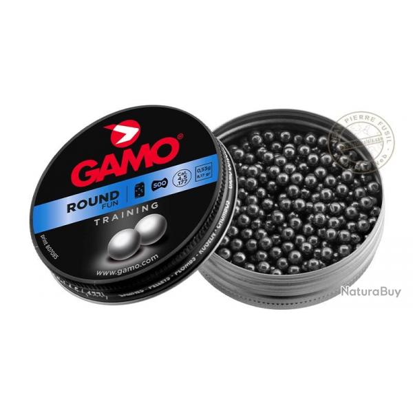 Plombs GAMO Sphriques 4,5mm - 2 x 500